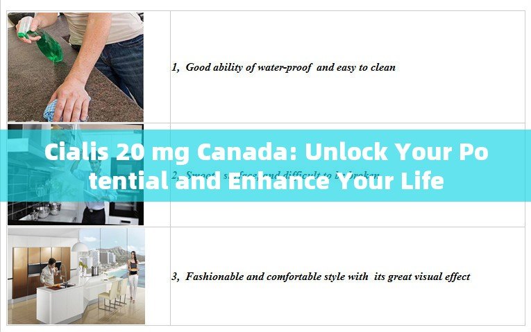 Cialis 20 mg Canada: Unlock Your Potential and Enhance Your Life - 