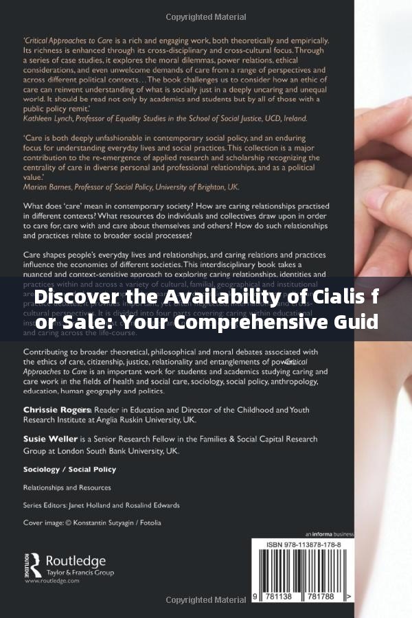 Discover the Availability of Cialis for Sale: Your Comprehensive Guide