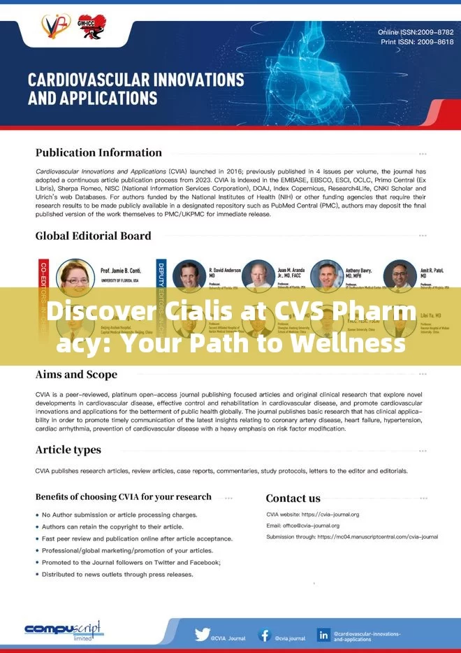 Discover Cialis at CVS Pharmacy: Your Path to Wellness