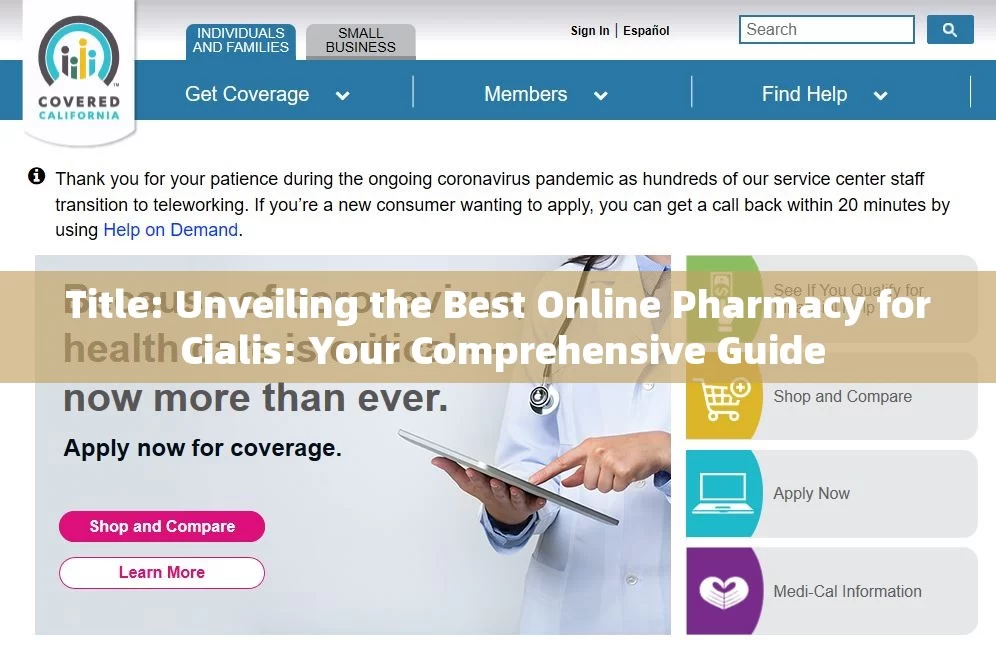 Title: Unveiling the Best Online Pharmacy for Cialis: Your Comprehensive Guide