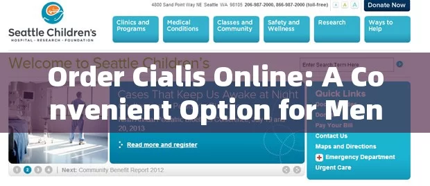 Order Cialis Online: A Convenient Option for Mens Health