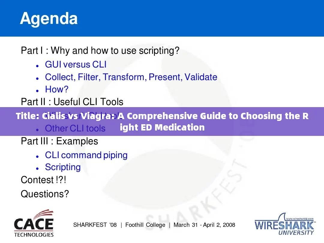 Title: Cialis vs Viagra: A Comprehensive Guide to Choosing the Right ED Medication