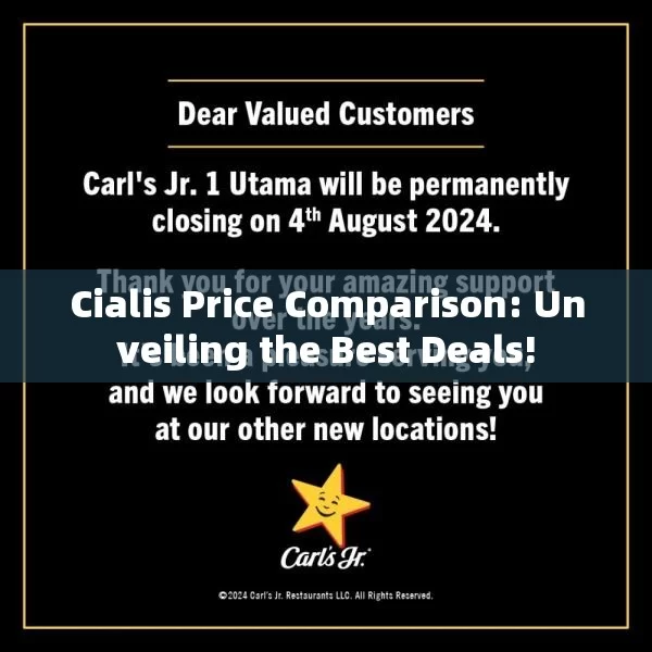 Cialis Price Comparison: Unveiling the Best Deals!