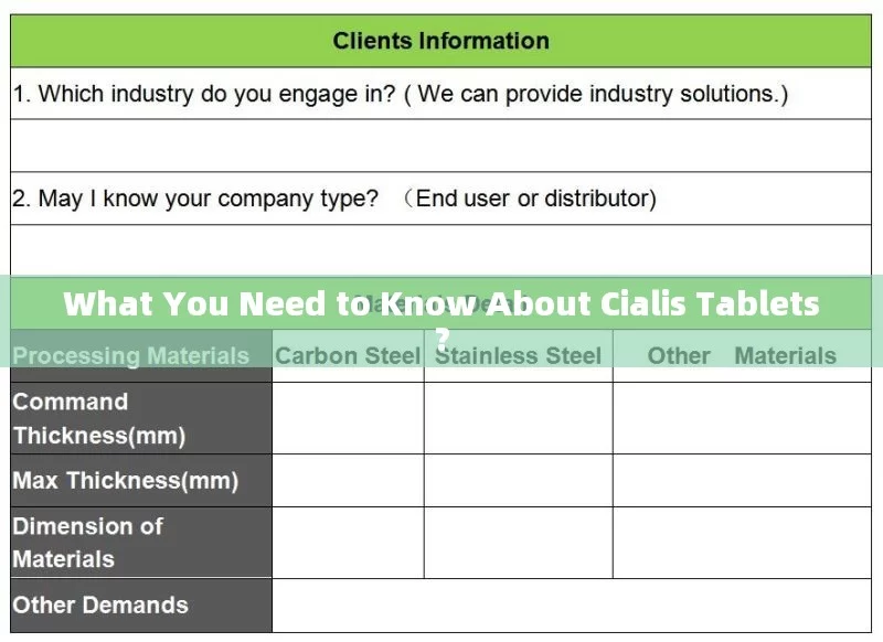 What You Need to Know About Cialis Tablets?