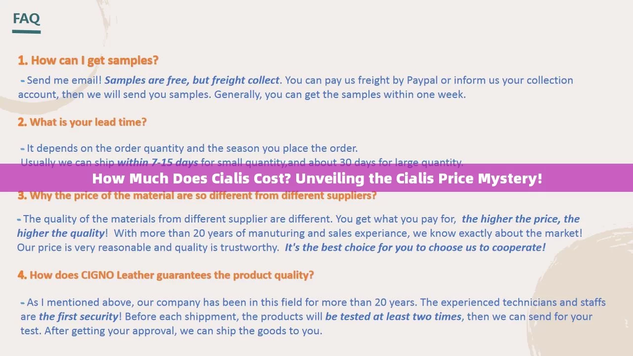 How Much Does Cialis Cost? Unveiling the Cialis Price Mystery!