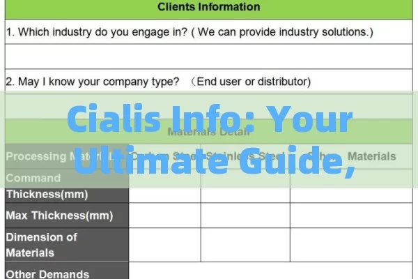 Cialis Info: Your Ultimate Guide,Title: Cialis Infocialisguides.com: Your Comprehensive Guide