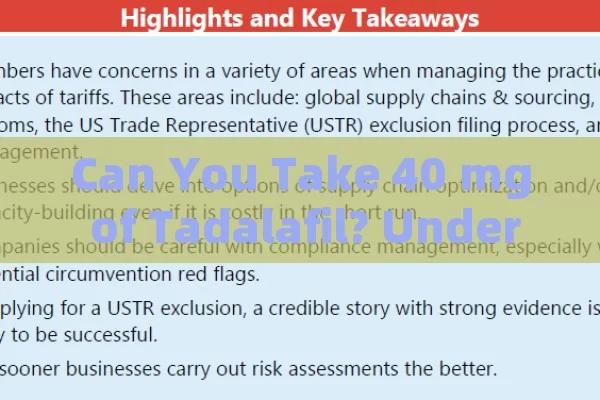 Can You Take 40 mg of Tadalafil? Understanding the Dosage Guide
