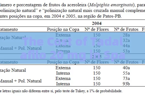 The Cost of Tadalafilo 20 mg in Spain Explained