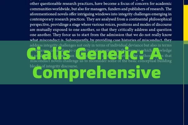 Cialis Generic: A Comprehensive Guide