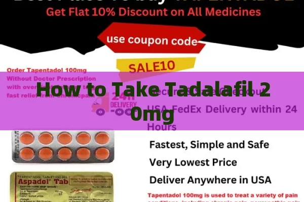 How to Take Tadalafil 20mg