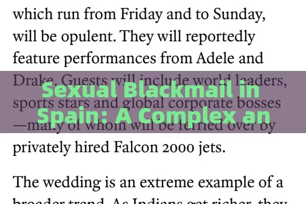 Sexual Blackmail in Spain: A Complex and ious Matter